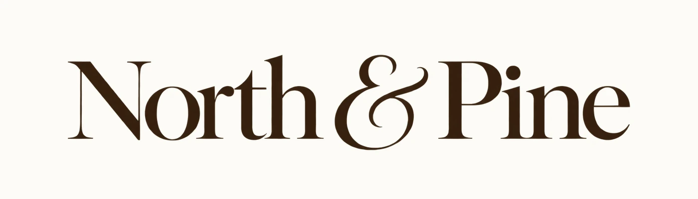 Editorial North and Pine wordmark proposal